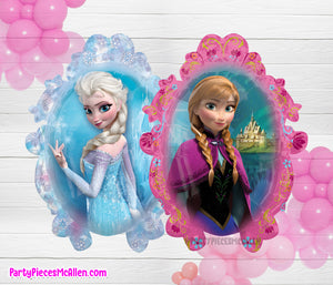 Frozen Frame Anna and Elsa Foil Balloon