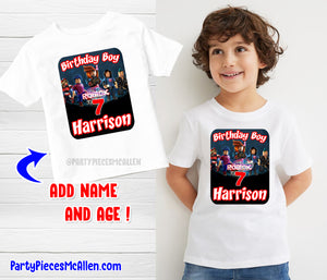 Gamer Avatars Boy Birthday Shirt