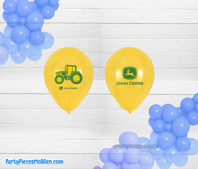 6pz John Deere Latex Balloons