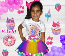 Load image into Gallery viewer, Jojo Rainbow Tutu Outfit