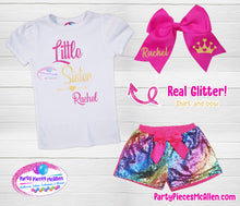 Load image into Gallery viewer, Little Sister Sequin Short Set
