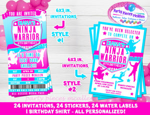 Girls Ninja Warrior Party Package