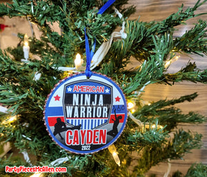 Ninja Warrior Christmas Ornament