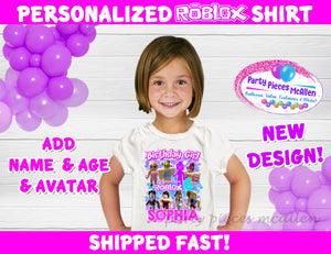 Roblox Girl Party Package with Custom Avatar