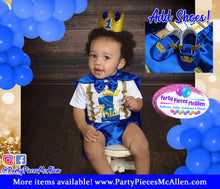 Load image into Gallery viewer, First Birthday Prince Outfit
