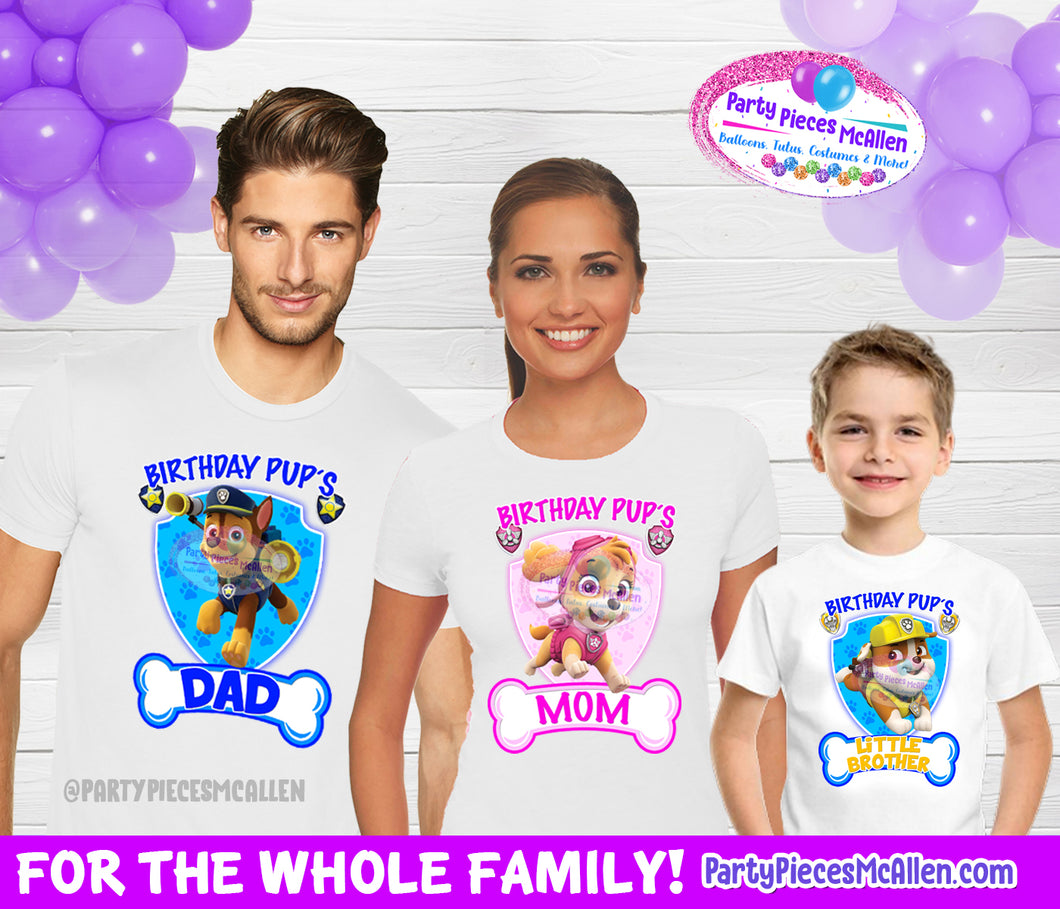 Paw Patrol Family Shirts – Party Pieces McAllen | Shirt-Sets