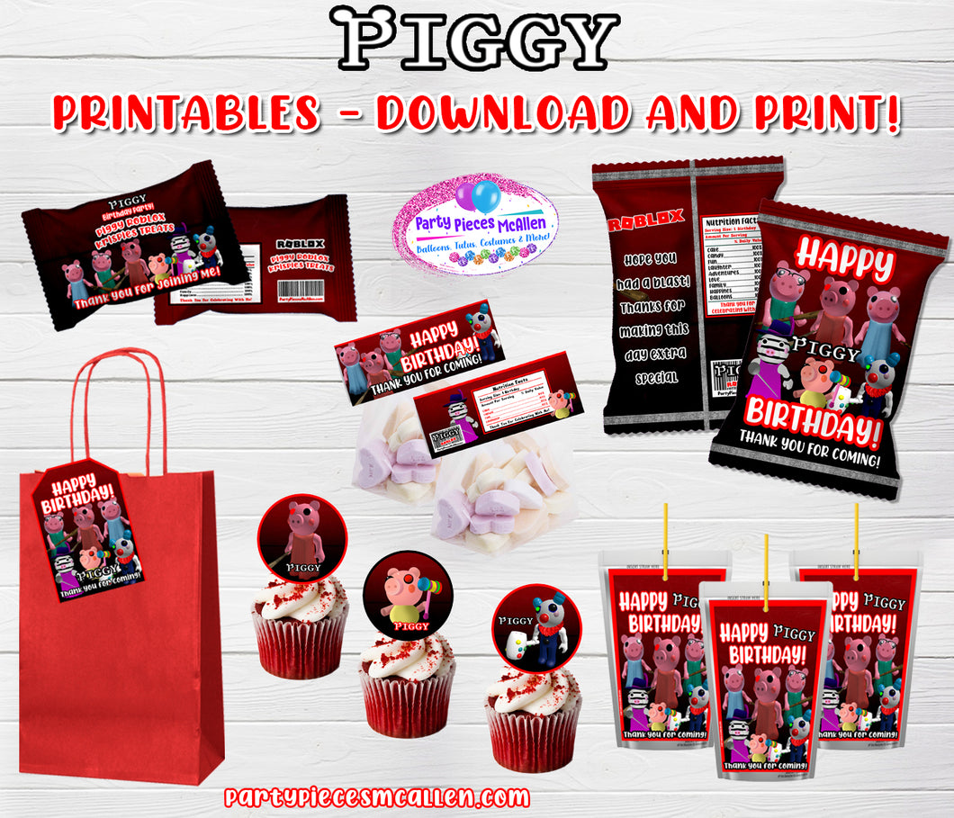 Printable Piggy Roblox Package