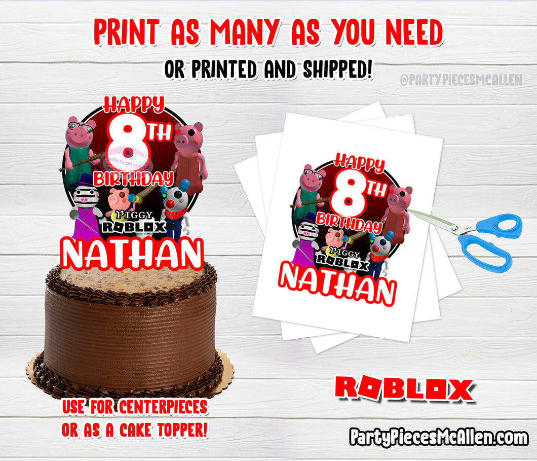 Roblox Cake Topper for Boys 