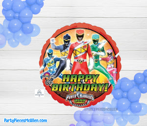 17" Power Rangers Dino Charge Round Foil Balloon