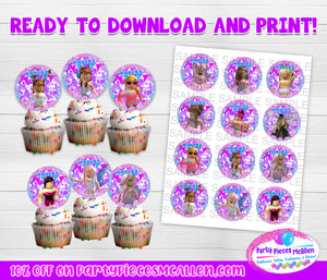 Roblox Cupcake Toppers Digital File