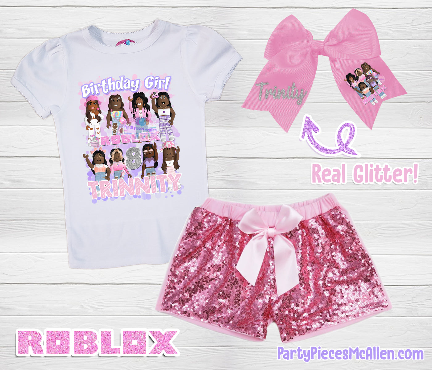 Roblox Girl Party Package with Custom Avatar – Party Pieces McAllen