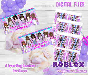 Girl Roblox Dark Skin Printable Package