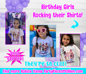 Gamer Girl Birthday Shirt with Glitter
