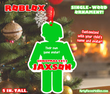 Load image into Gallery viewer, Gamer Boy Christmas Ornament