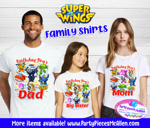 Super Wings Family Shirts