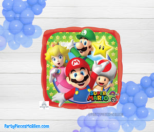 17" Super Mario  Characters  Foil Balloon