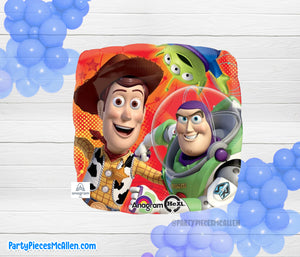 17" Toy Story Woody and Buzz Foil Balloon