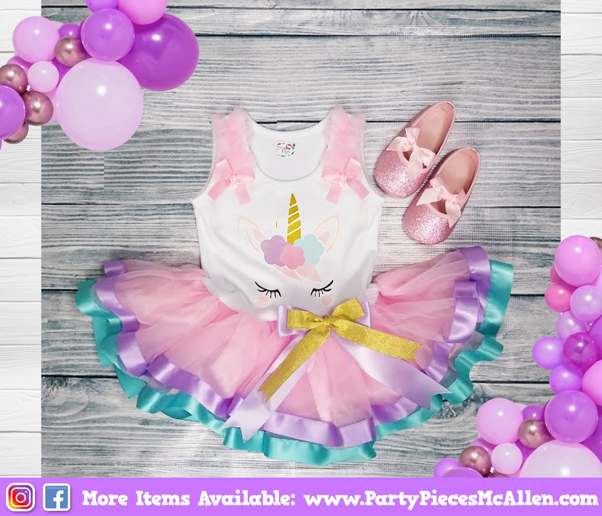 Unicorn Sleveless Tutu Dress Party Pieces McAllen Unicorn Sleveless Tutu Dress Party Pieces McAllen