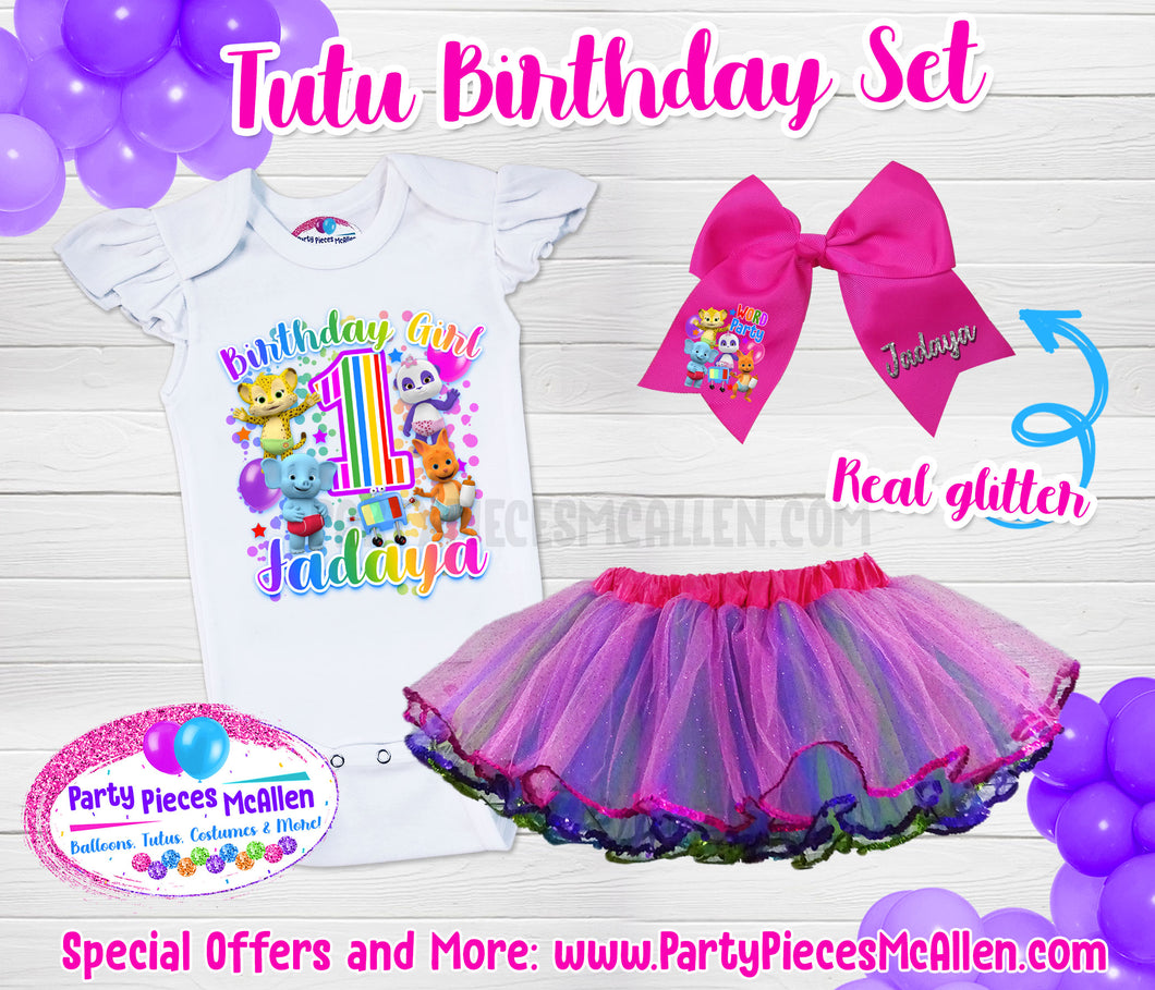 Word Party Sparkle Tutu Outfit