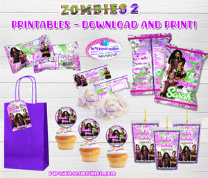 PRINTABLE Zombies 2 Werewolves Birthday Package