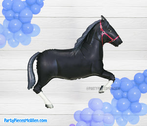 Black Horse Shape Foil Balloon