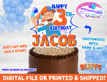Load image into Gallery viewer, Blippi Cake Topper