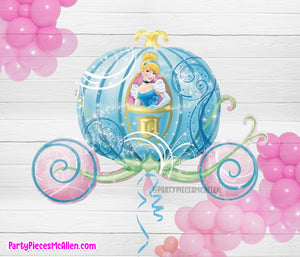 33" Cinderella Carriage Shape Foil Balloon