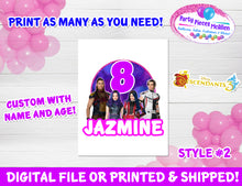 Load image into Gallery viewer, Descendants 3 Cake Topper