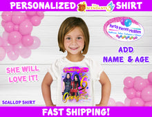 Load image into Gallery viewer, Mal and Eve Descendants 3 Birthday Shirt