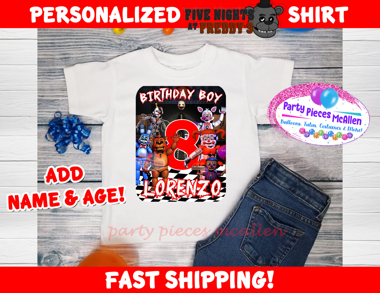 Gamer Freddy's Birthday Shirt