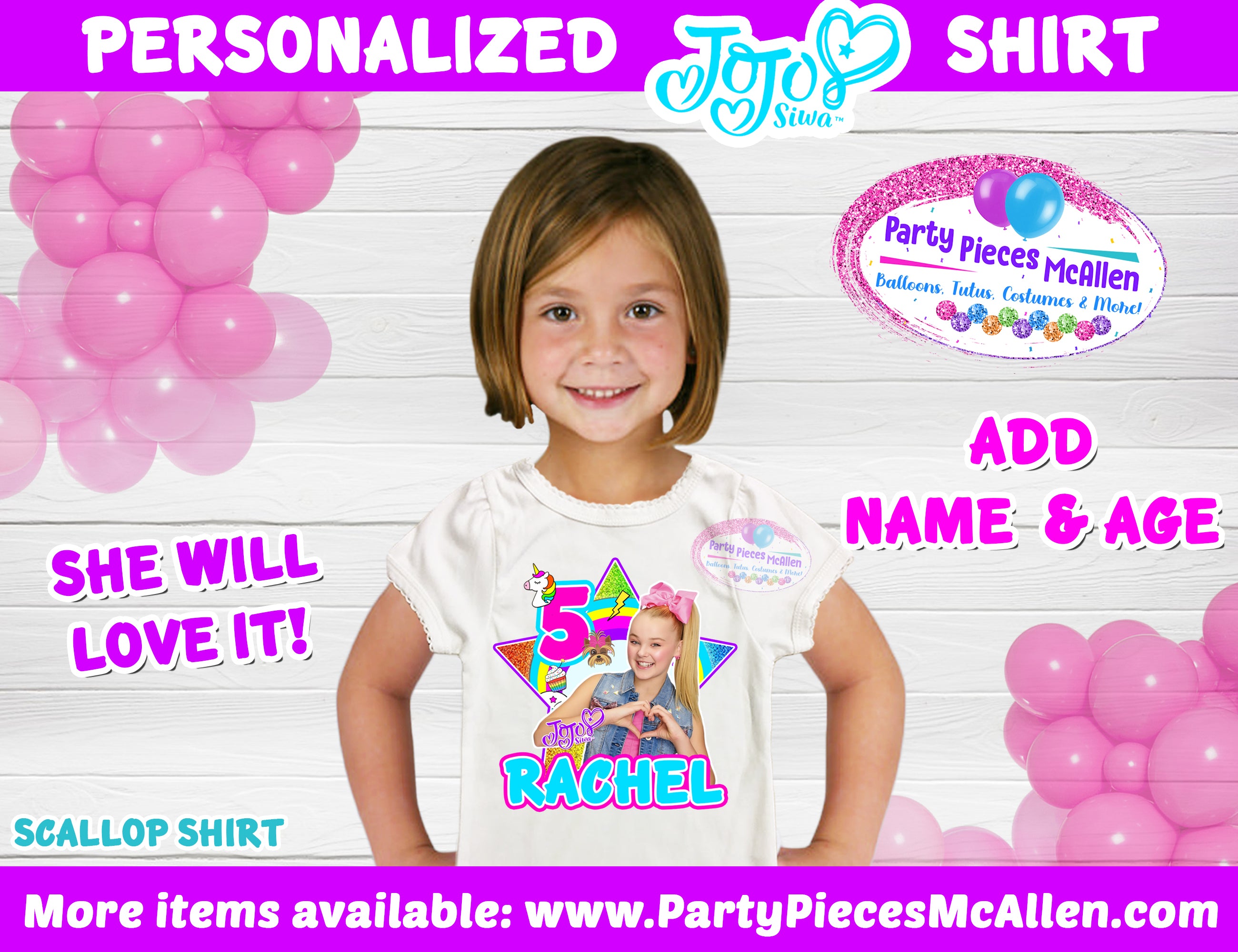 Roblox Girl Birthday Shirt with Glitter – Party Pieces McAllen