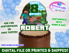 Load image into Gallery viewer, Minecraft Cake Topper