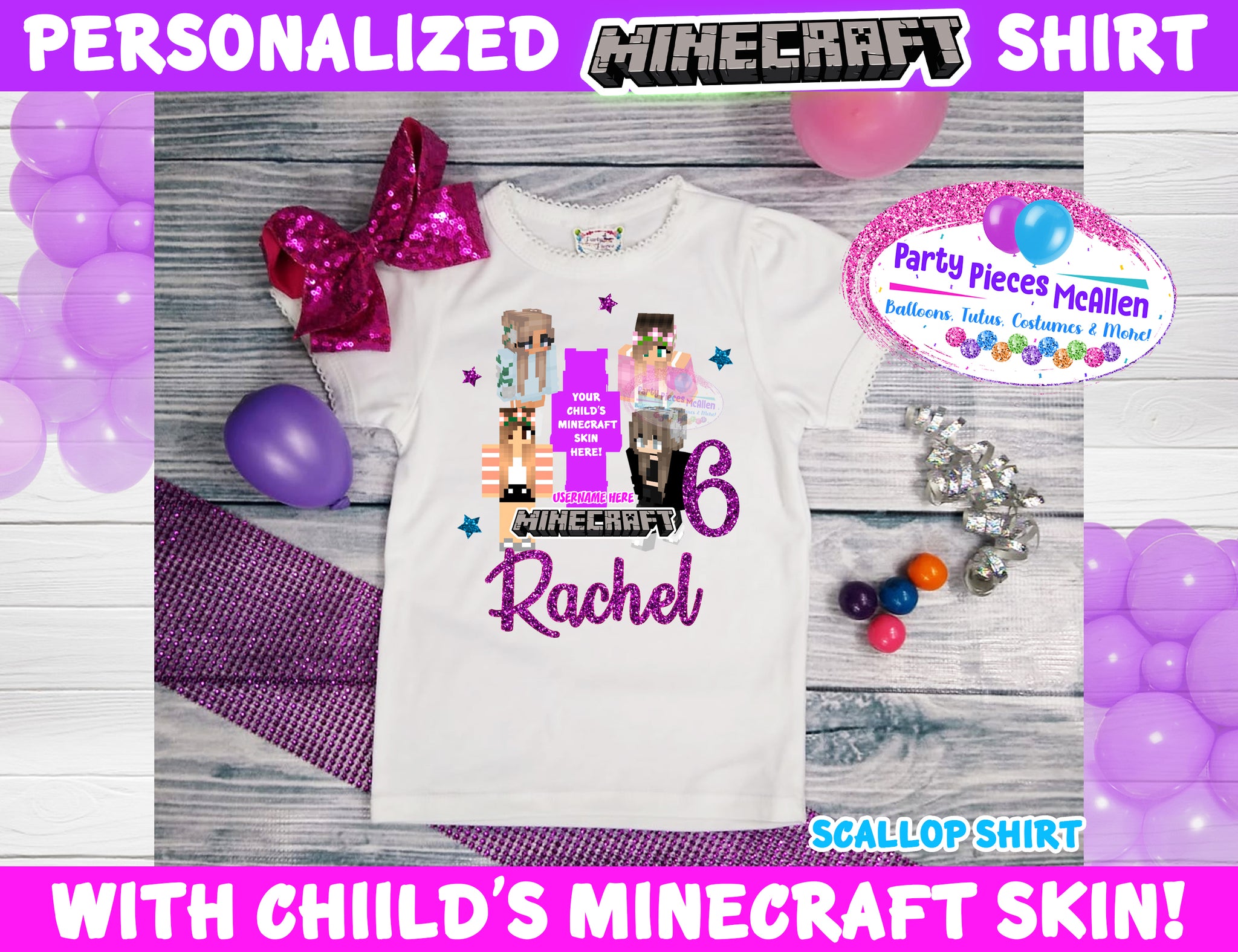 ROBLOX THEME GIRLS PERSONALISED BIRTHDAY T-SHIRT ANY NAME,NUMBER