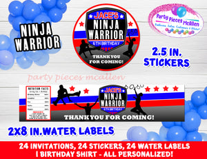 Ninja Warrior Party Package