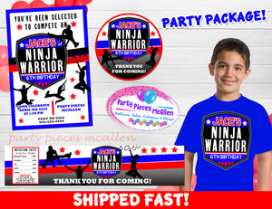 Ninja Warrior Party Package