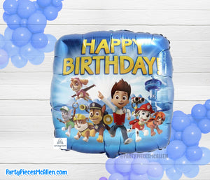 17" Paw Patrol Happy Birthday Foil Balloon