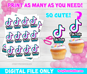 Printable Cupcake Stickers  Print and Cut Kawaii Stickers