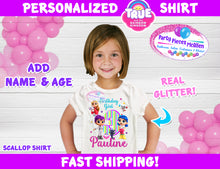 Load image into Gallery viewer, True and the Rainbow Kingdom Glitter Birthday Shirt