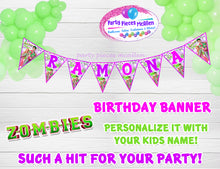 Load image into Gallery viewer, Zombies Birthday Custom Banner
