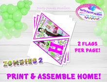 Load image into Gallery viewer, Zombies 2  Birthday Banner Digital File